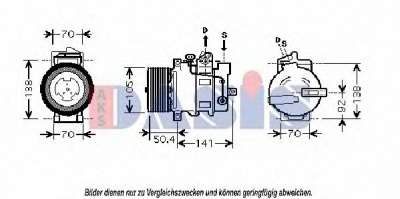 AKS DASIS 851853n -  Компрессор, кондиционер